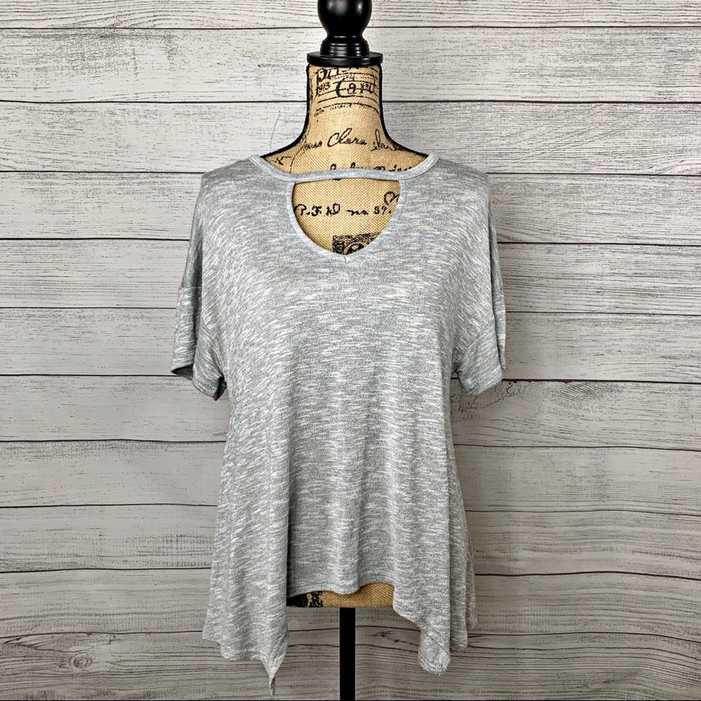 Juicy Couture | Cutout Shark-Bite Tee Shirt SZ S - Picture 2 of 8